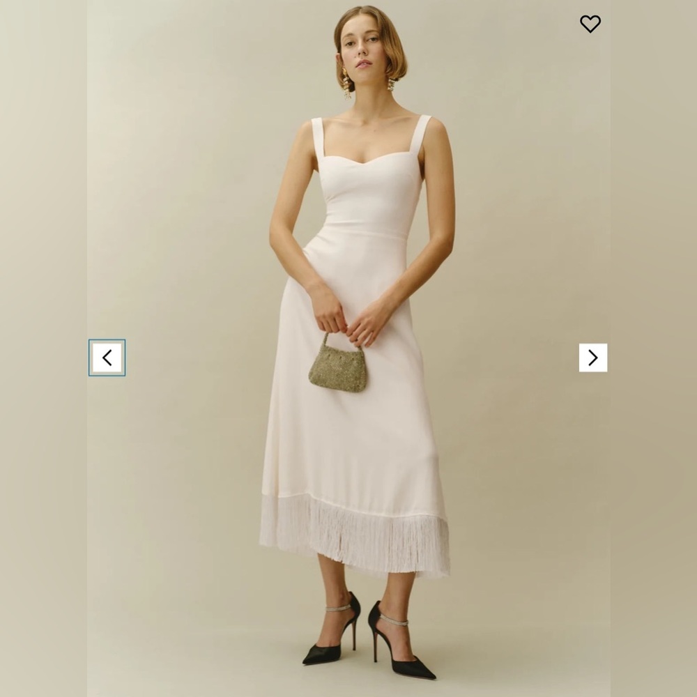 Reformation Sarabeth ivory size 10